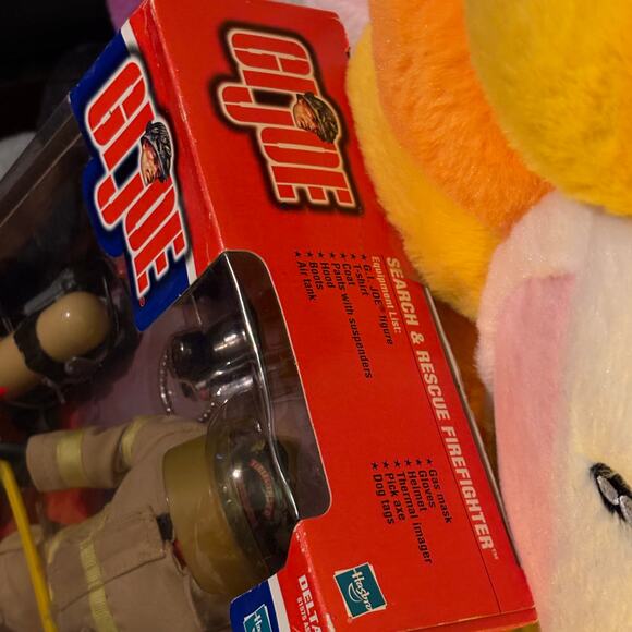 GI Joe 12” Search & Rescue Firefighter 2001 Delta Series TAN Variant New in Box - Picture 7 of 8